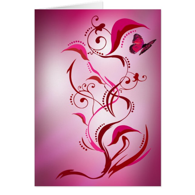 Tarjeta de Caliope (rojo/rosa) (Frente)