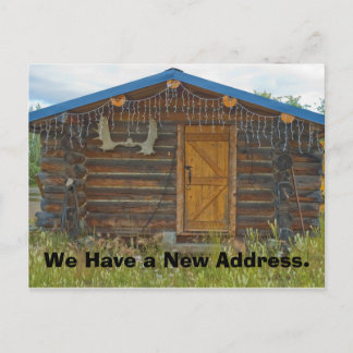 Tarjeta de Cambio de Dirección: Cabaña de Montaña