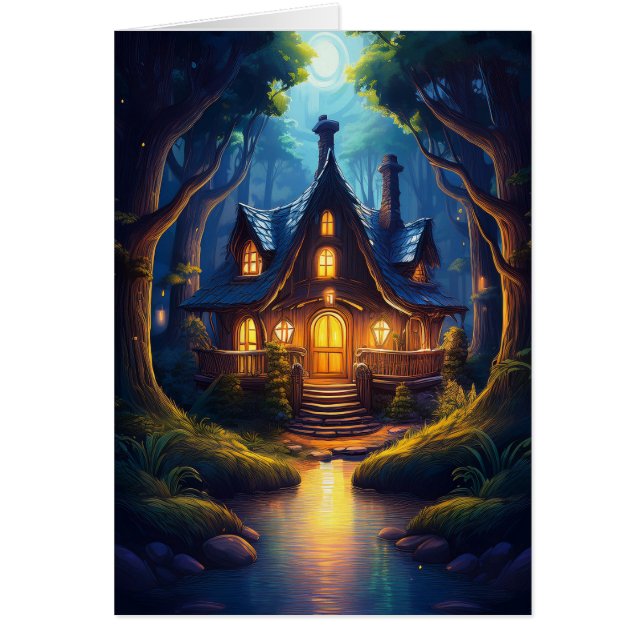 Tarjeta de cambio de dirección de casa de Fantasy  (Frente)