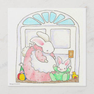 tarjeta de cambio de dirección de conejo