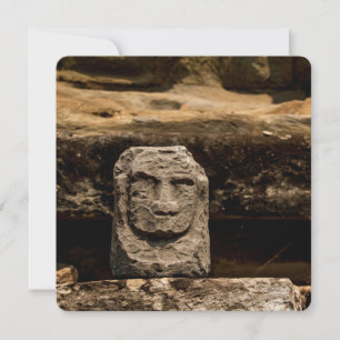 Tarjeta de Camboya del Tótem de Piedra Sonriente