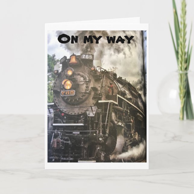 TARJETA ***DE CAMINO A DECIR*** FELIZ CUMPLEAÑOS (Anverso)