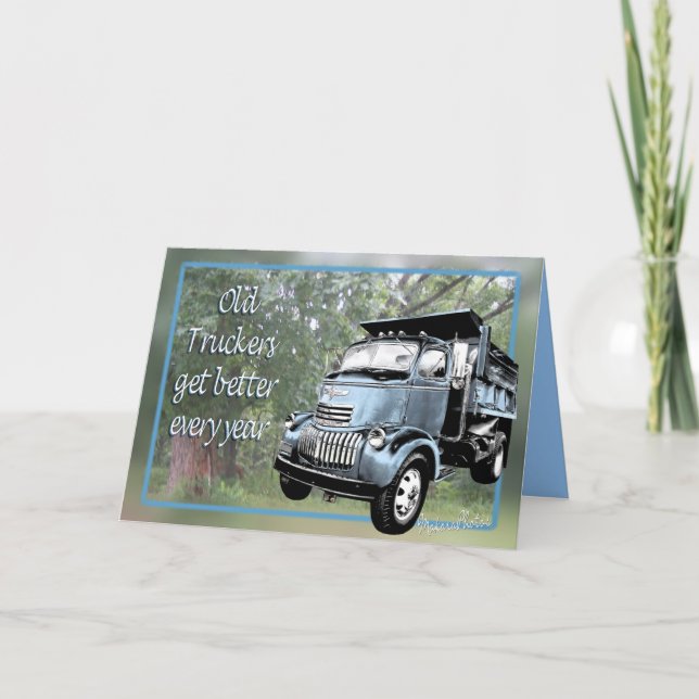 Tarjeta de camioneros antiguos (Anverso)