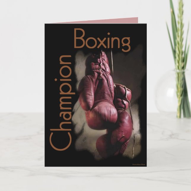 Tarjeta de campeón de boxeo (Anverso)
