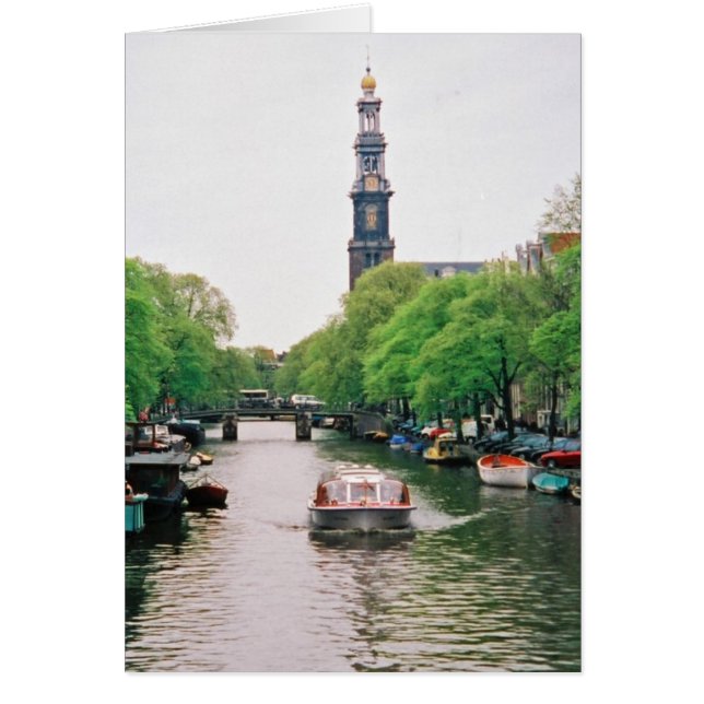 Tarjeta de canalbarco de Amsterdam (Frente)