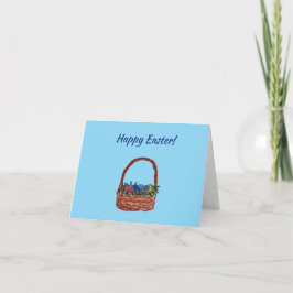 Tarjeta de canasta de Pascua