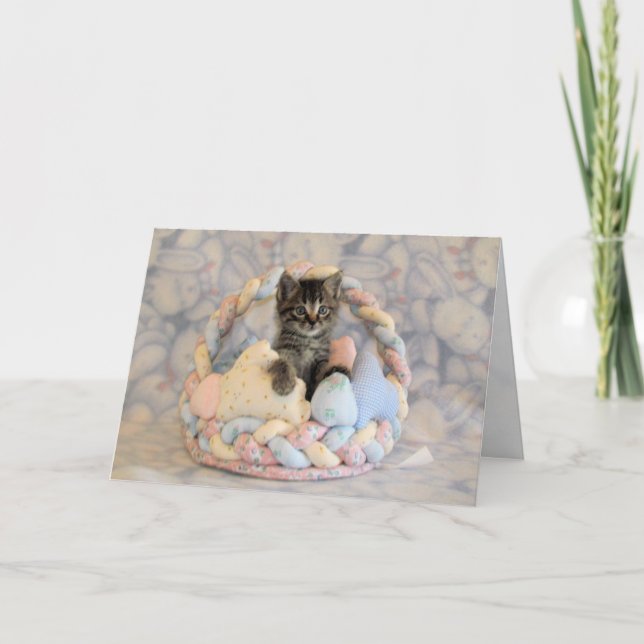 Tarjeta de canasta de Pascua de Patton - Gato / Ga (Anverso)