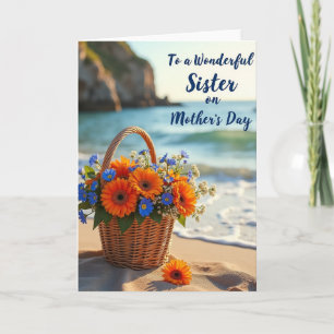 Tarjeta de Canasta del Día de la Madre en la Costa
