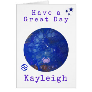 Tarjeta de Cáncer de Zodiaco, Tarjeta de Cumpleaño