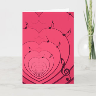 Tarjeta de canción de amor