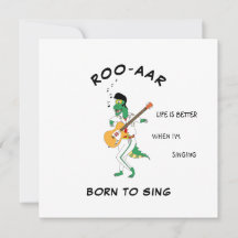 Tarjeta de canción de ondas sonoras de cantante Di