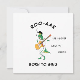 Tarjeta de canción de ondas sonoras de cantante Di