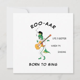Tarjeta de canción de ondas sonoras de cantante Di