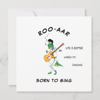 Tarjeta de canción de ondas sonoras de cantante Di