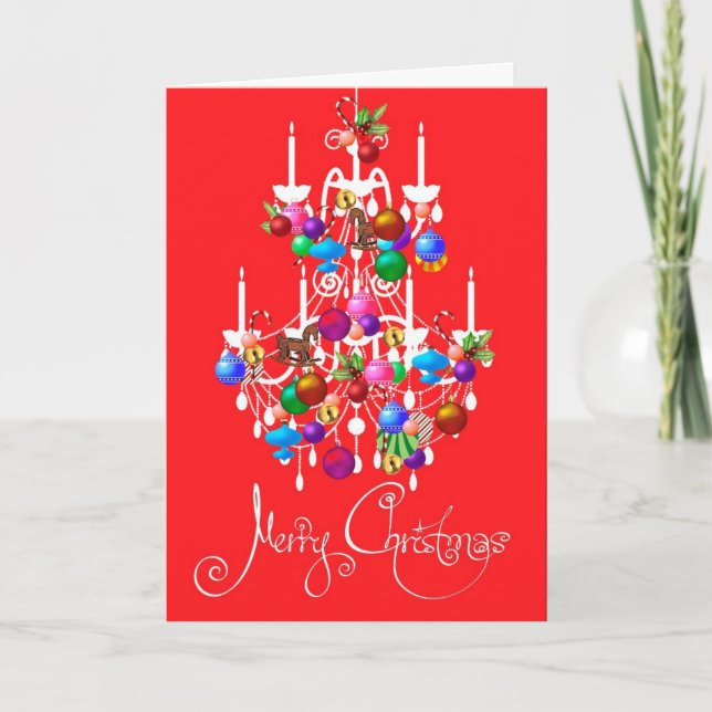 Tarjeta de candelier de navidades (Anverso)