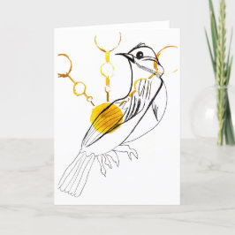 Tarjeta de canto de aves