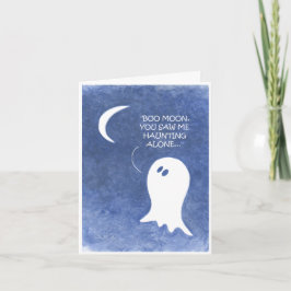Tarjeta de canto Ghost Halloween