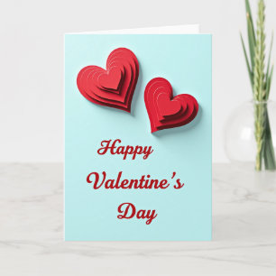 Tarjeta de capas de amor romántico