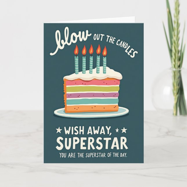 Tarjeta de Capas de Torta Caprichosa (Anverso)