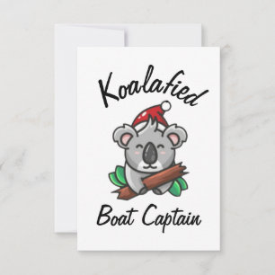 Tarjeta de capitán de barco Koalafied