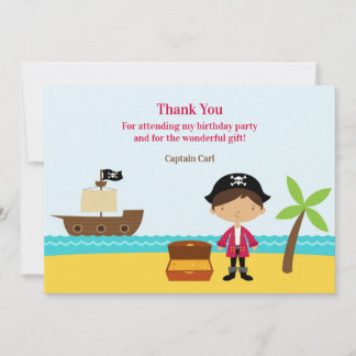 Tarjeta de Capitán Pirata de Agradecimiento