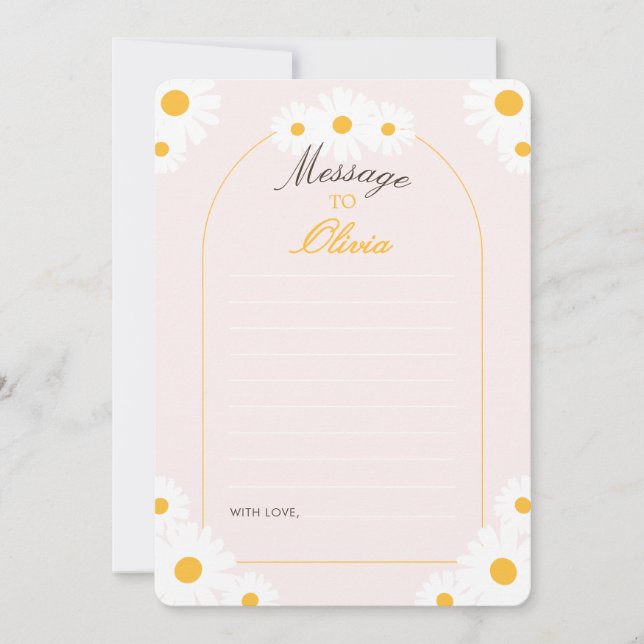Tarjeta de cápsula del tiempo de cumpleaños de niñ (Anverso)