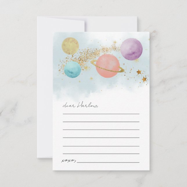 Tarjeta de cápsula del tiempo de cumpleaños en el  (Anverso)