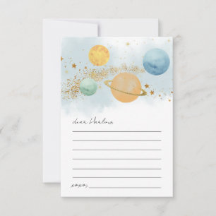 Tarjeta de cápsula del tiempo de cumpleaños en el 