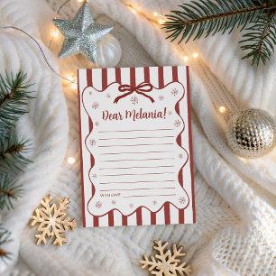 Tarjeta de cápsula del tiempo de invierno rojo