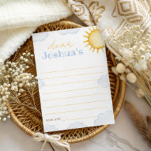 Tarjeta de cápsula del tiempo de Pequeño Sol