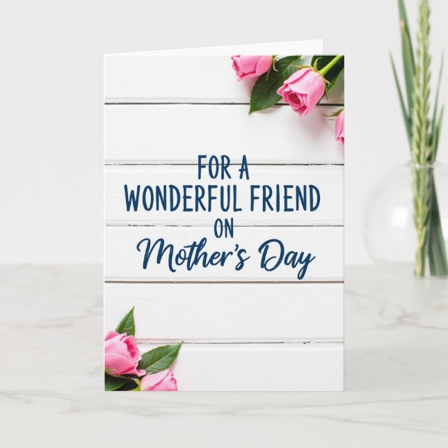 Tarjeta de Capullos del Día de la Madre Maravillos (Anverso)