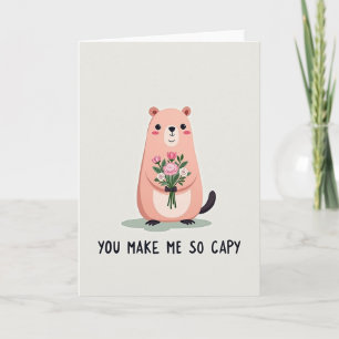 Tarjeta de Capy que me hace feliz