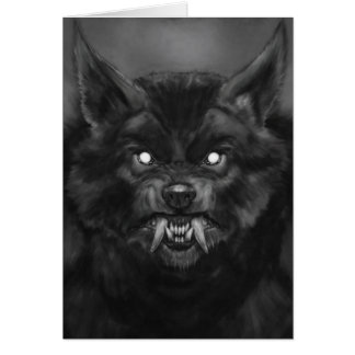 Tarjeta de cara de Werewolf