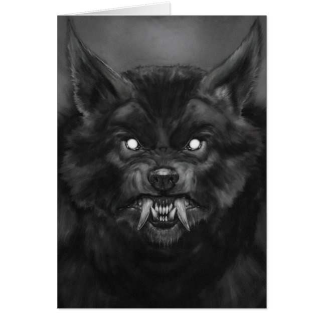 Tarjeta de cara de Werewolf (Frente)