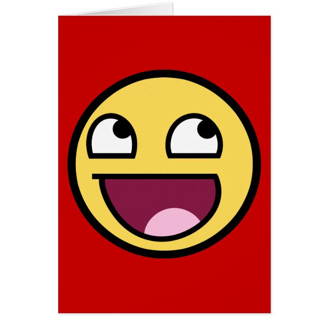 Tarjeta de cara impresionante (Frente)