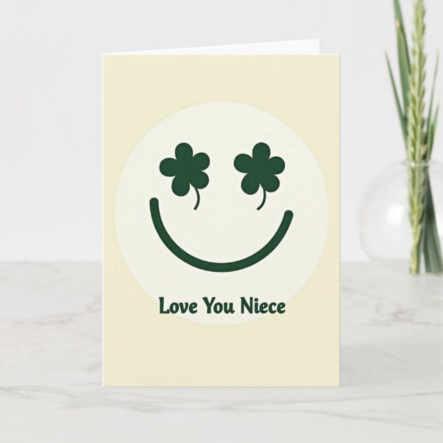 Tarjeta de Cara Sonriente para Sobrina (Anverso)