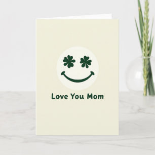Tarjeta de Cara Sonriente Te Amo Mamá