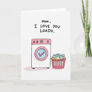 Tarjeta de cargas dulces para el día de la madre