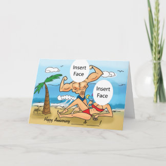 Tarjeta de caricatura de fotos del Personalizado d