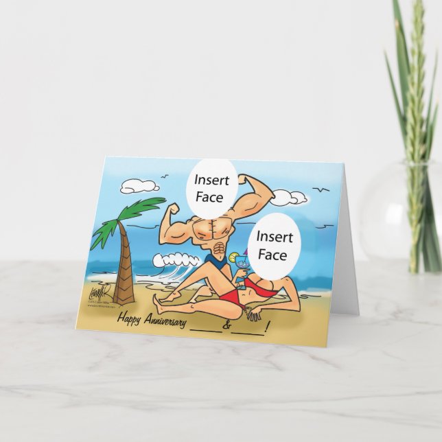 Tarjeta de caricatura de fotos del Personalizado d (Anverso)