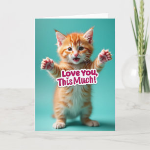 Tarjeta de Cariño Gatito Jengibre