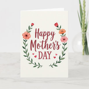 Tarjeta de Cariño para Madres de Chevron