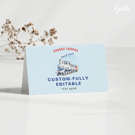 Tarjeta de carpas de comida plegada para bebé en t