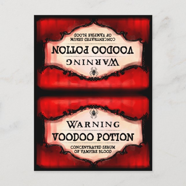 Tarjeta de carpas para comida y bebida de Hallowee (Anverso)