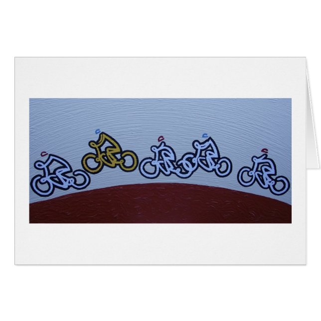 Tarjeta de carreras de ciclo Peloton (Anverso (Horizontal))