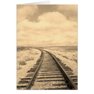 Tarjeta de carretera de ferrocarril