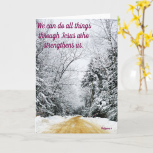 Tarjeta de carretera de invierno