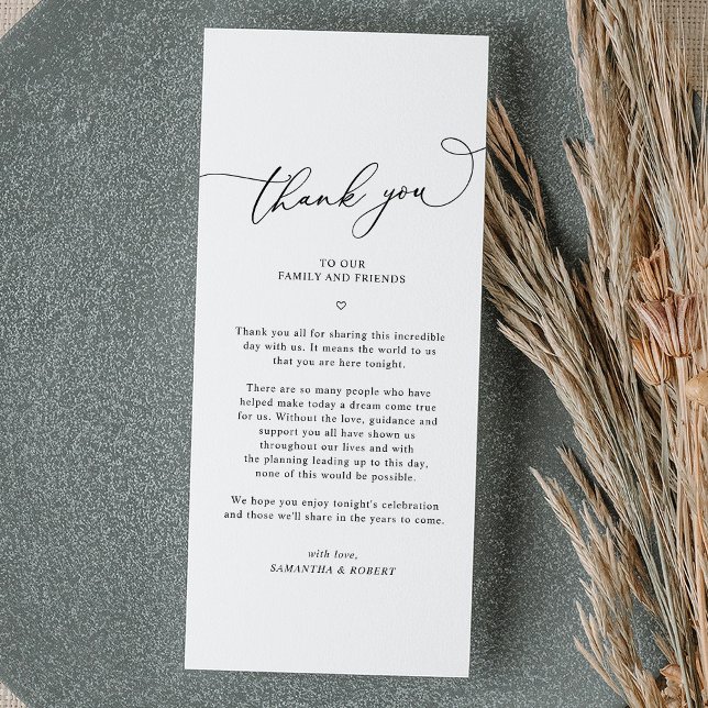Tarjeta de carta de agradecimiento a Boda verde sa (Subido por el creador)