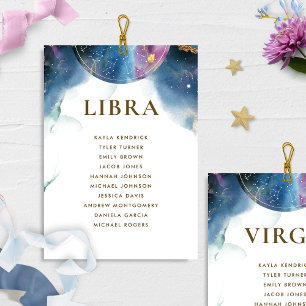 Tarjeta de carta de asiento de la lira celestial c