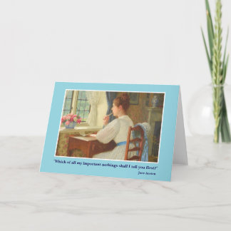 Tarjeta de carta de Jane Austen